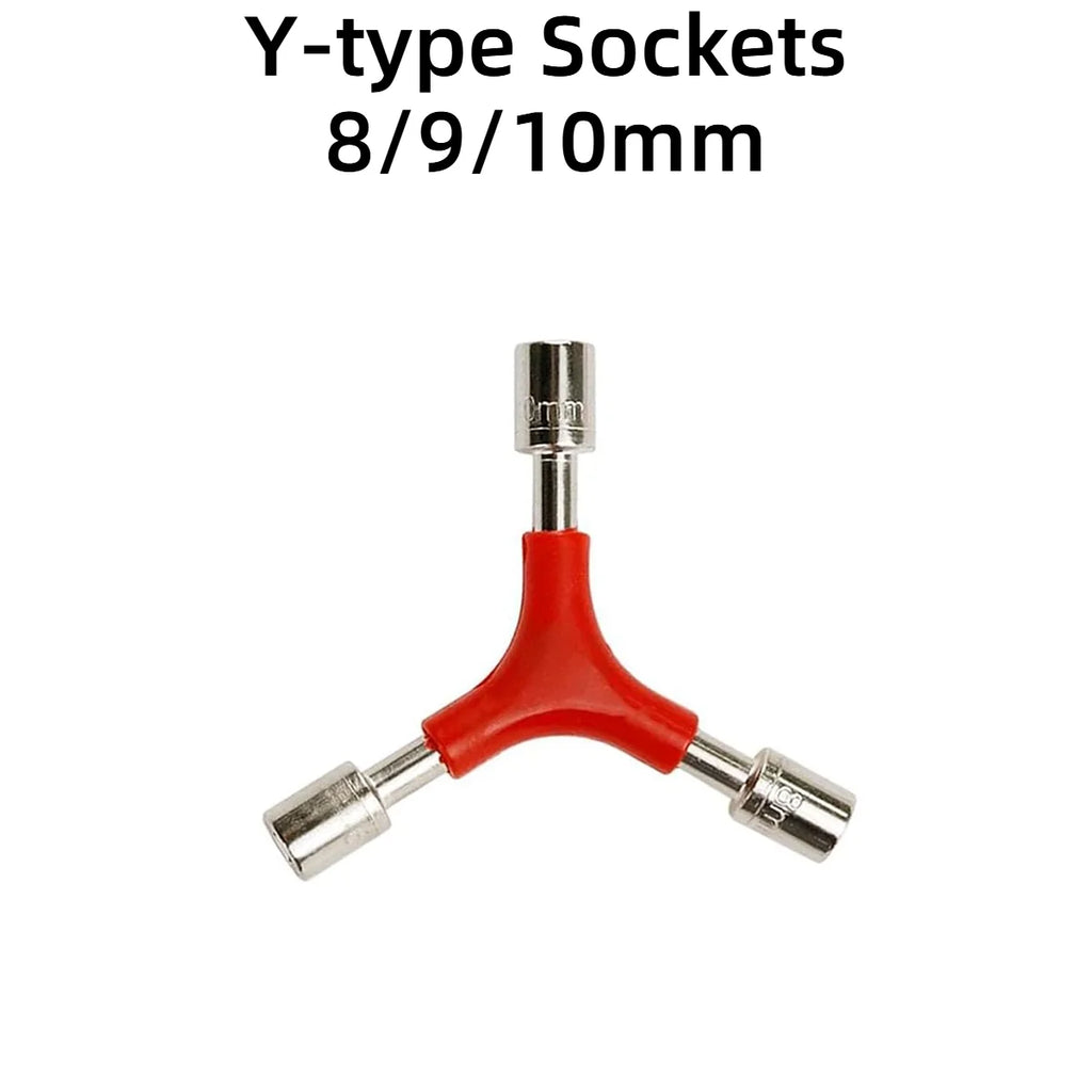 3-Way Y Allen Key Compact Bicycle Multi-Tool for Quick Bike Repairs Portable Hex Wrench for Home On-the-Go Cycling Oasis Select Sockets