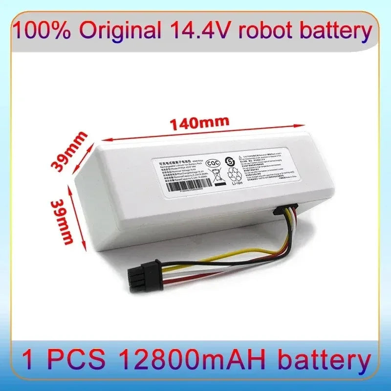 NEW 14.4V 12800mah P1904-4S1P-MM Battery For Xiaomi Mijia 1C STYTJ01ZHM Robot Vacuum Mop Cleaner Accessories battery Oasis Select 12800mAh