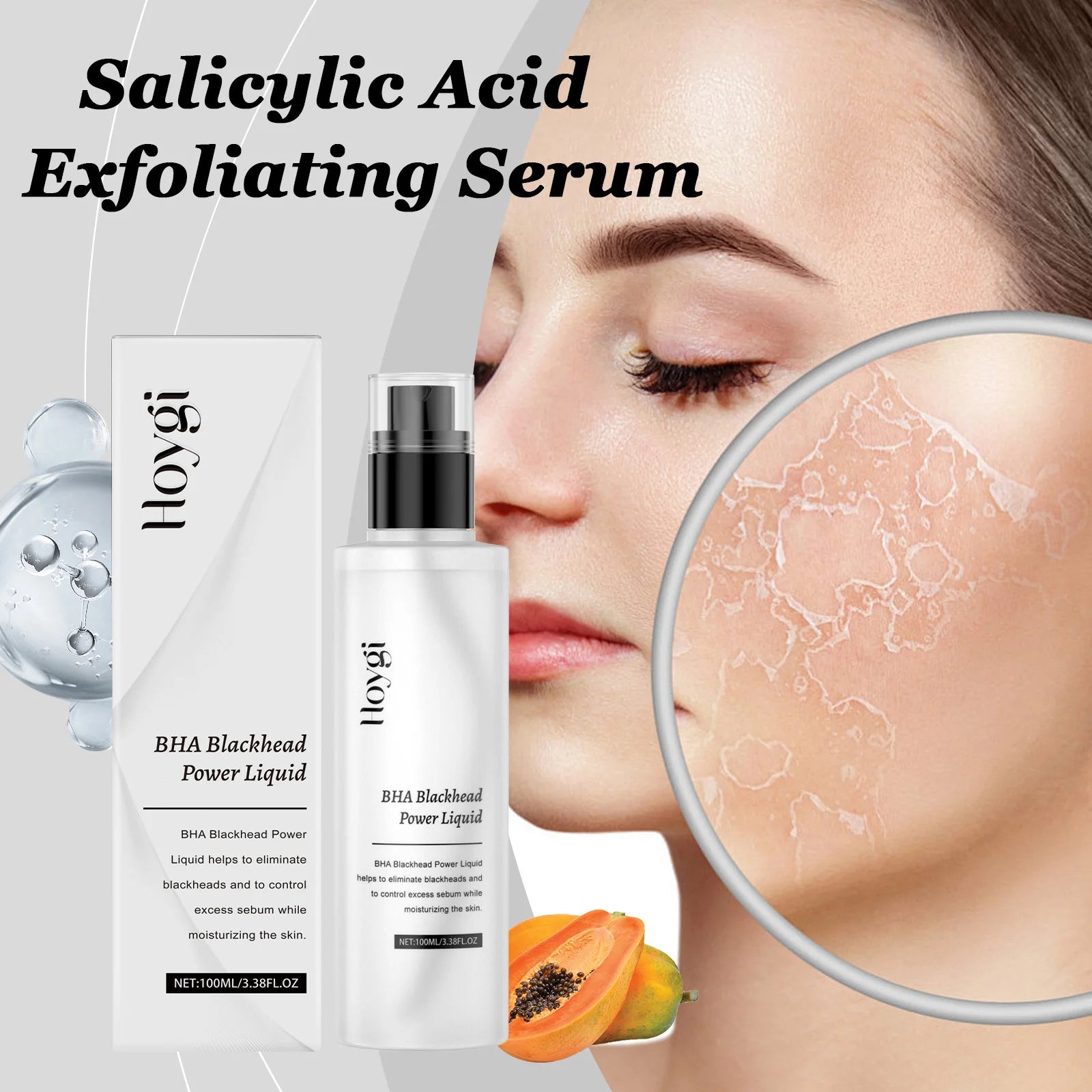 Hoygi Salicylic Acid Exfoliating Serum – Pore Refining BHA Exfoliating Face Serum Oasis Select