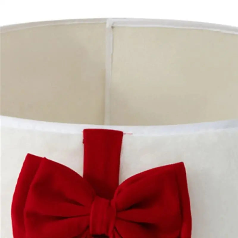 ~WISH Christmas Tree Stand Skirt Reusable Plush With Bowknot-Tree Skirt Holiday Decoration For Indoor/Outdoor A Oasis Select