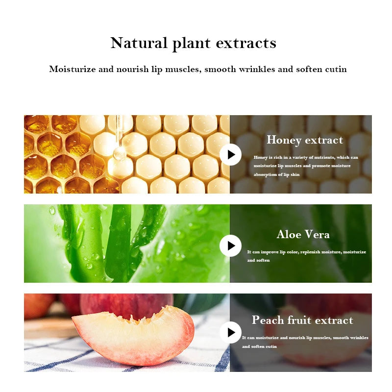 Collagen Nourishing Lip Mask – Hydrating Fruit Essence Patch Lip Mask Patch Oasis Select