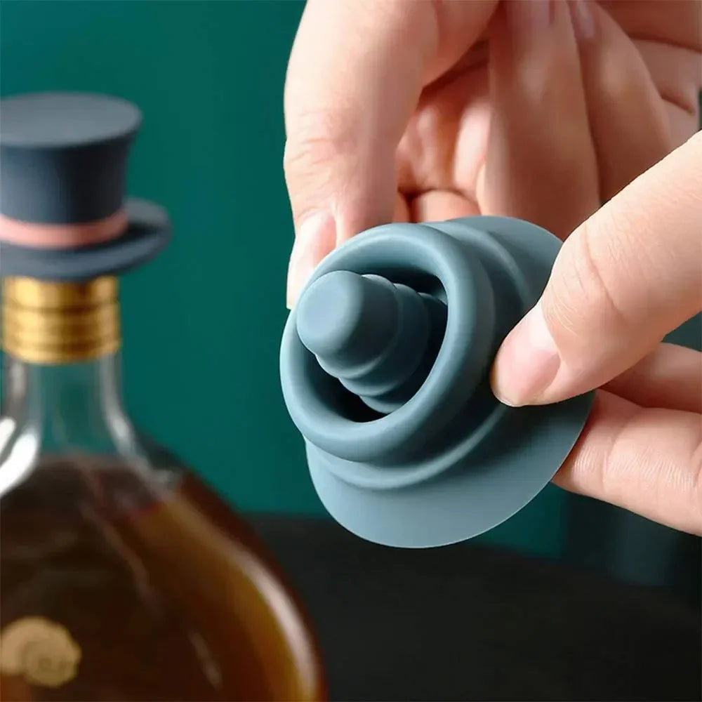 Magic Hat Wine Bottle Stopper Seal Cork Cover Silicone Wine Bottle Stopper Kitchen Tools Oasis Select