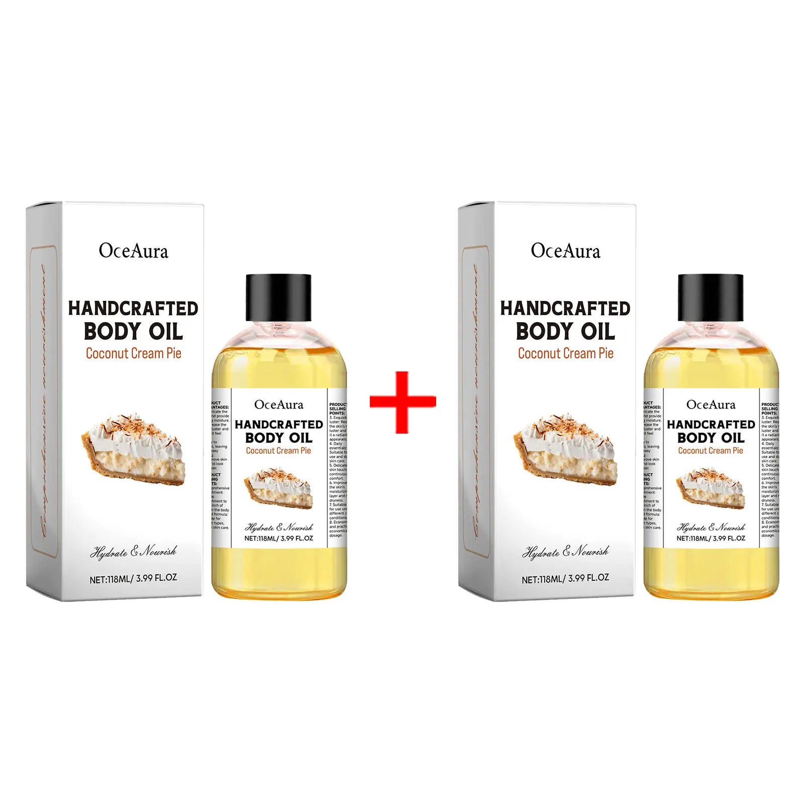 OceAura Body Juice Oil – Moisturizing & Brightening Body Oil Body Moisturizing Oil Oasis Select B 2pcs boxed
