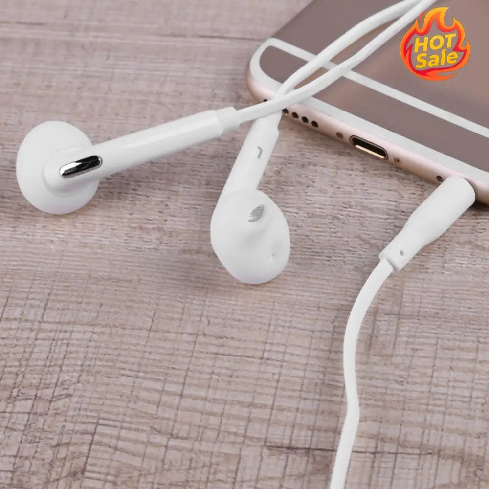Flat 3.5mm Earphone Earpiece In Ear Earbuds Headset for S6 Note4 Oasis Select