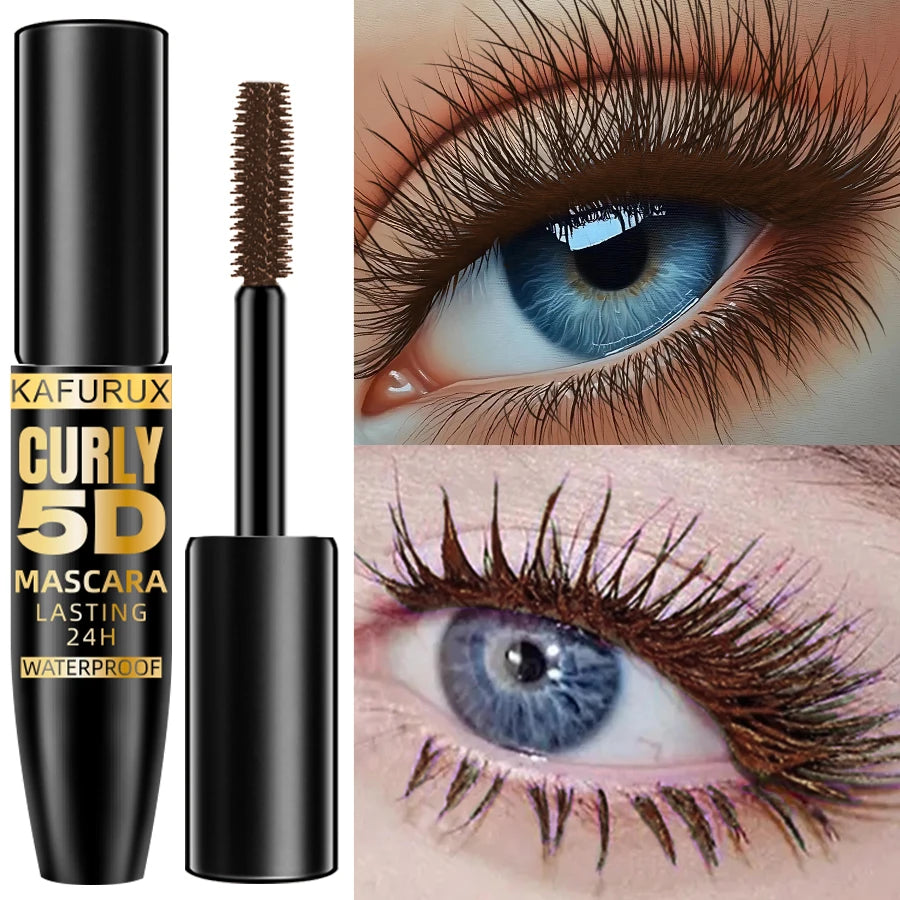 KAFURUX 5D Waterproof Mascara – Volume, Curl & 9 Colors