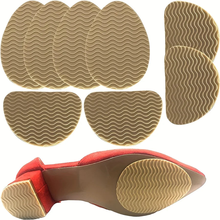 4 pieces of anti slip rubber shoe sole pads - can enhance stability, noise reduction, and protect shoe insoles Oasis Select