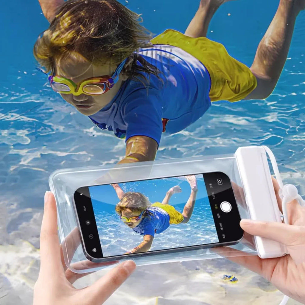 New Floating Airbag Waterproof Phone Bag Swimming Sports Bag Pouch Phone Case Touchscreen Phones Protector Cover Bags Oasis Select