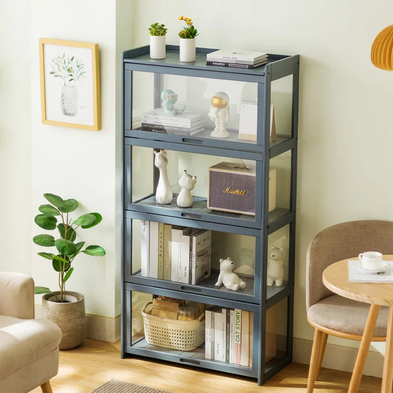 Bookshelf Shelf Floor-to-ceiling bookcase Reading shelf Children's household living room Simple solid wood multi-layer storage Oasis Select