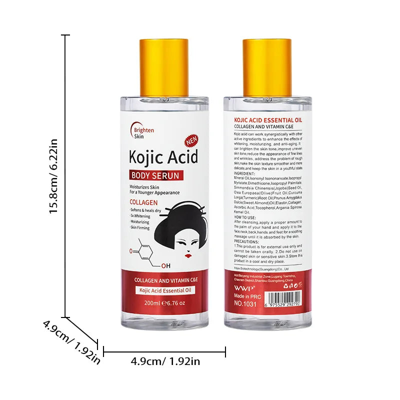 Turmeric Massage Oil – Body SPA, Moisturizing & Scraping 200/300ml Body Massage Oil Oasis Select Kojic Acid-200ml 1 piece