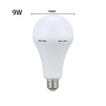 LED Rechargeable Light Bulb9w 15w 85-265V Emergency Bulb Portable Hanging Camping Lamp for Tent Home Power Failure Porch Oasis Select 9W 2PCS