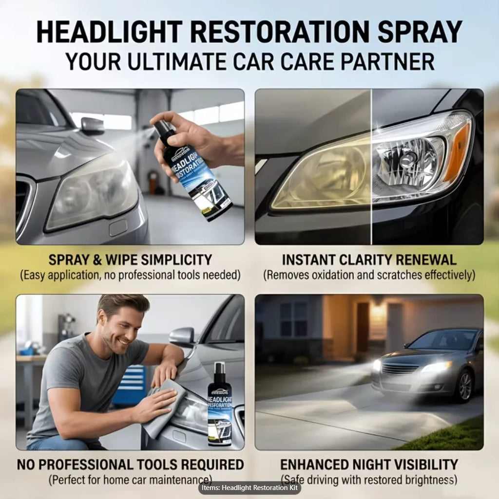 Car Headlight Restoration Paste – Removes Yellowing & Haze Headlight Restoration Paste Oasis Select