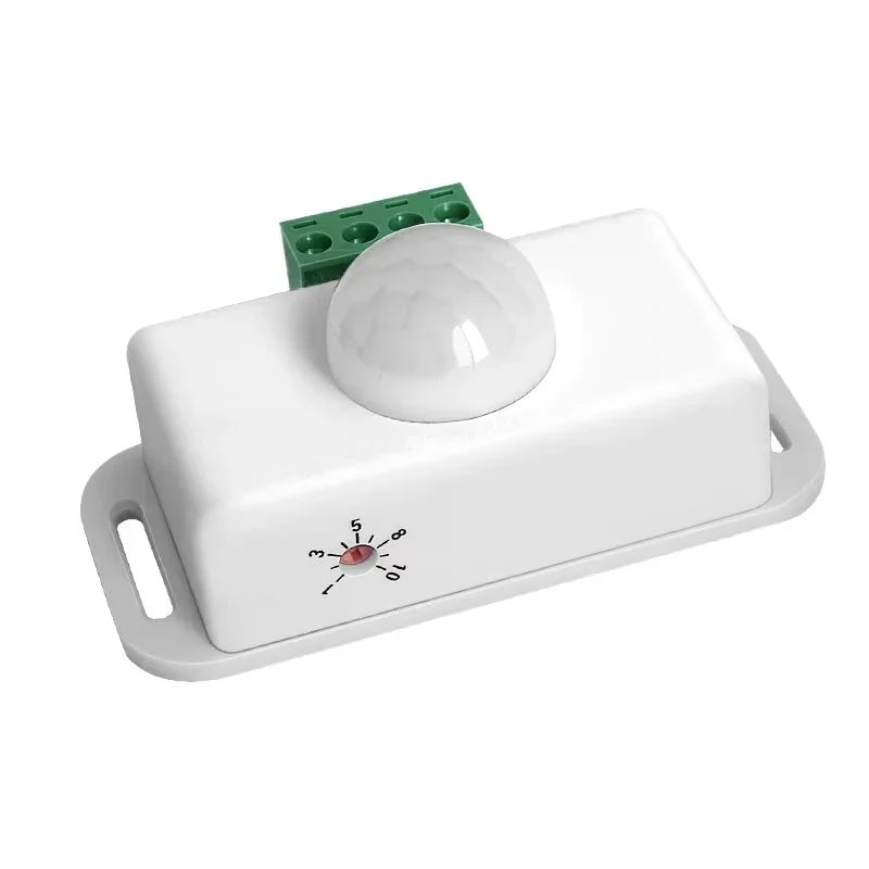 DC 12V-24V PIR Motion Sensor Switch for LED Strip Lights PIR Motion Sensor Switch Oasis Select White