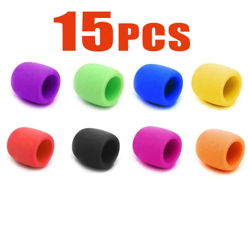 5-35Pcs Rain Microphone Foam Thicken Mic Cover Sponge Professional Studio WindScreen Protective Grill Shield Soft Microphon Cap Oasis Select 15pcs random
