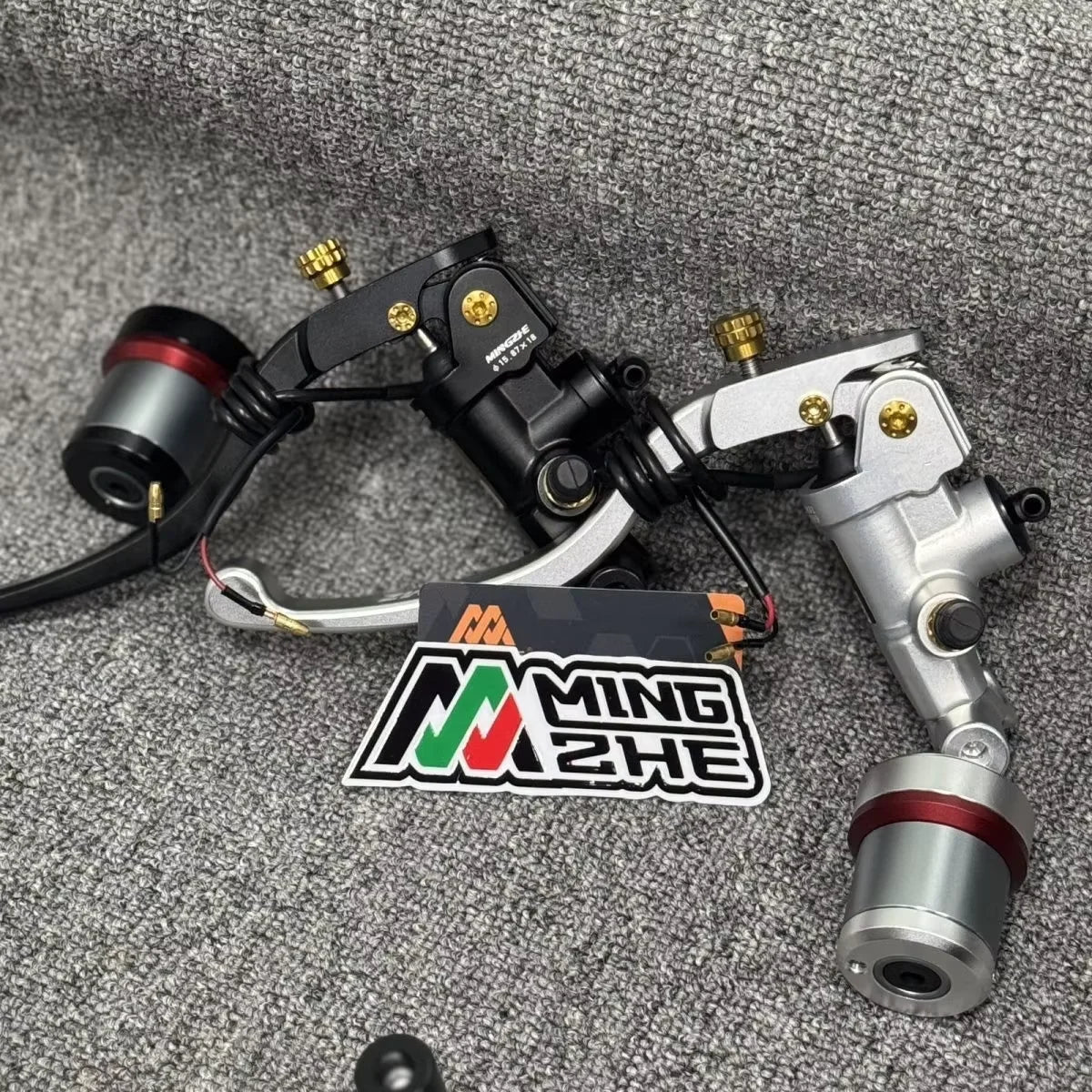 Mingzhe M4S version new genuine direct push modified brake pump standard brake power-off Oasis Select Silver on the left