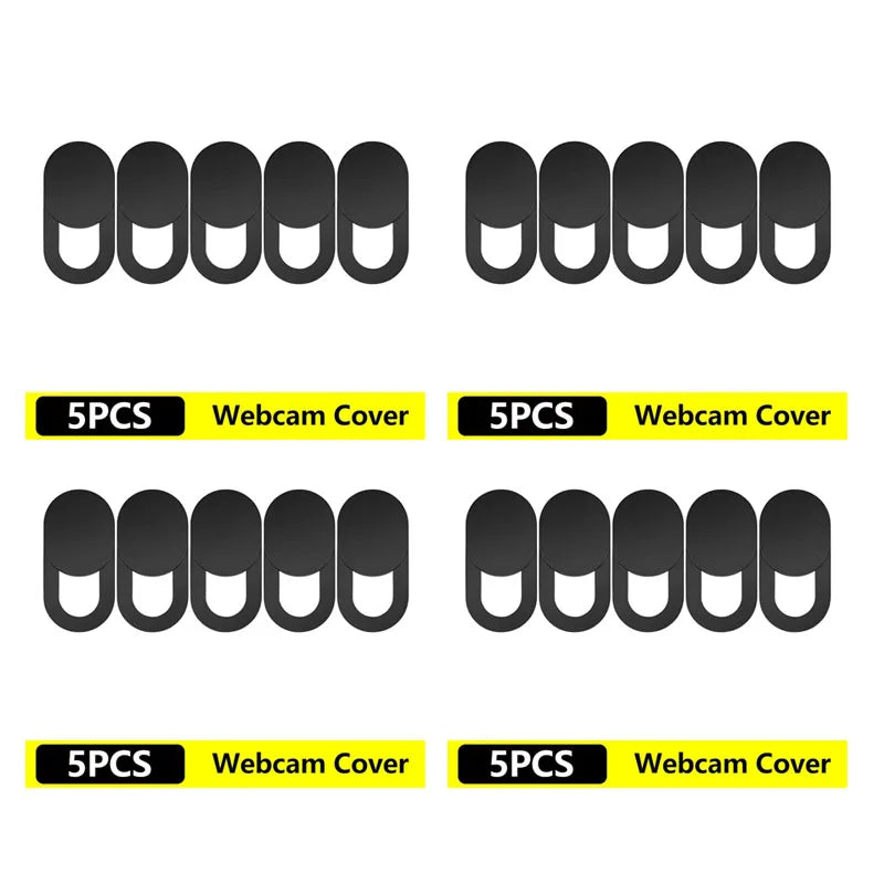 5/10/20pcs Universal Ultra-Thin Laptop Webcam Cover Shutter Antispy Camera Cover For Web Laptop Mobile Phone Lens Privacy Cover Oasis Select 20pcs Black