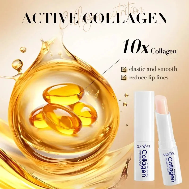 Sadoer Collagen Lip Balm – Moisturizing & Brightening Lip Care Collagen Lip Balm Oasis Select