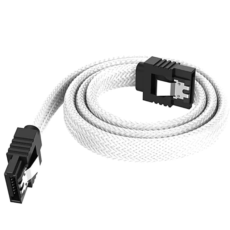 SATA 3.0 III SATA3 7pin Data Cable 6Gb/S SSD Cables HDD Hard Disk Drive Cord Line With Nylon Premium Sleeved Oasis Select A4