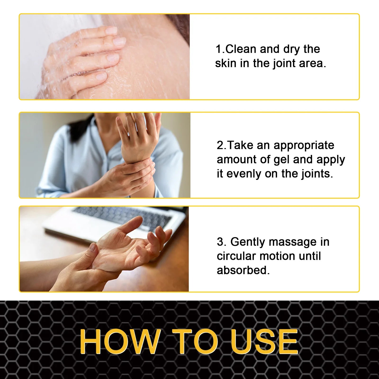 Bee Venom Joint Therapy Gel – Pain & Muscle Soreness Relief Joint Relief Gel Oasis Select