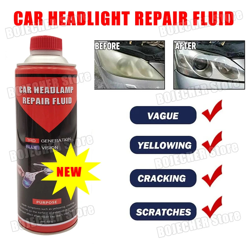Car Headlight Polishing Liquid Polymer Car Headlamp Renovation Restoration Cleaning Agent 50ML/100ML/150G Auto Repair Products Oasis Select