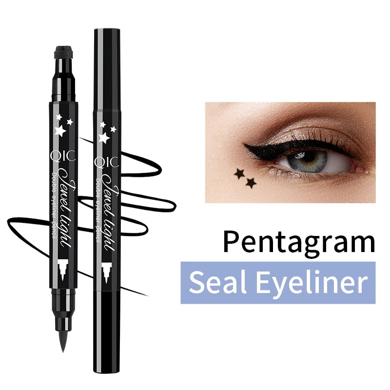 QIC 2-in-1 Stamp Liquid Eyeliner Pen – Waterproof, Long-Lasting