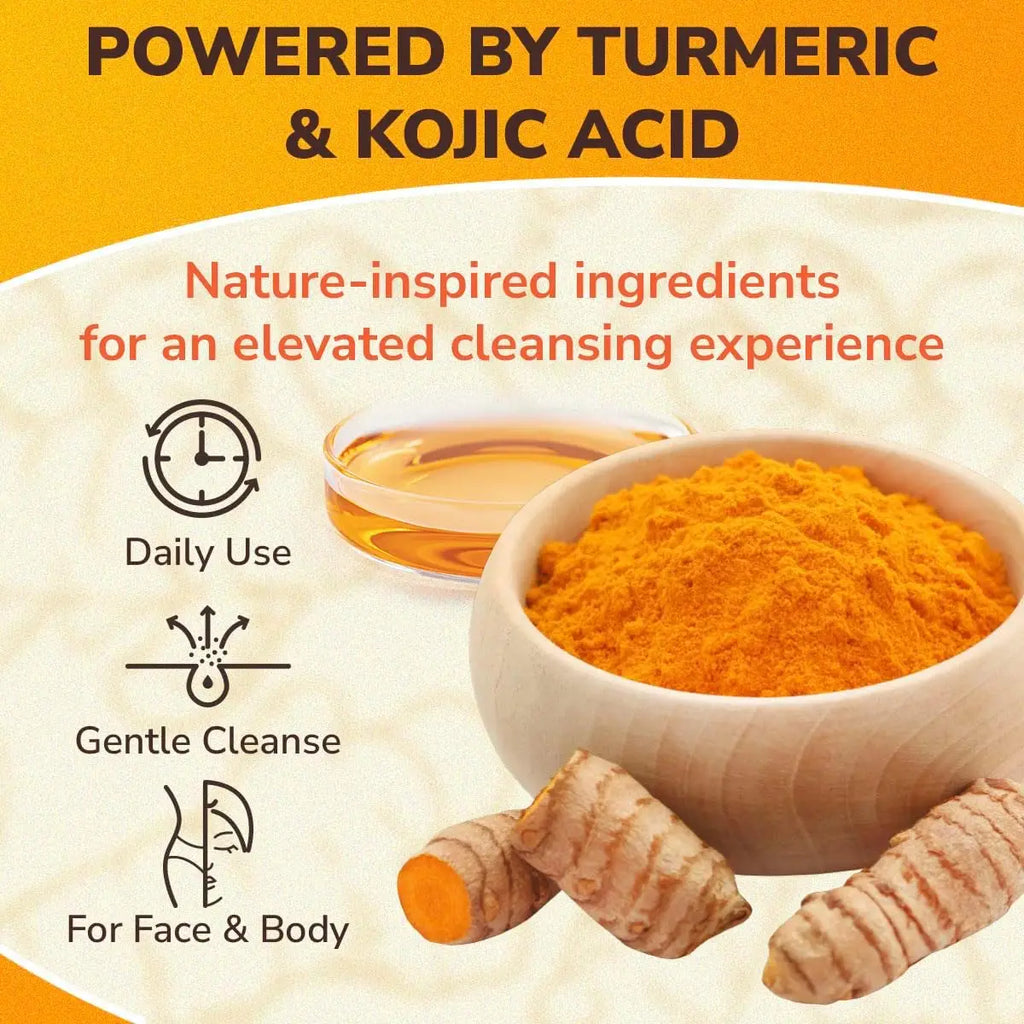 Turmeric Kojic Acid Lemon Soap Bar, Soap Bar Brighten Even Skin Vitamin E, Gentle Lemon Soap For Face,Body Wash Oasis Select