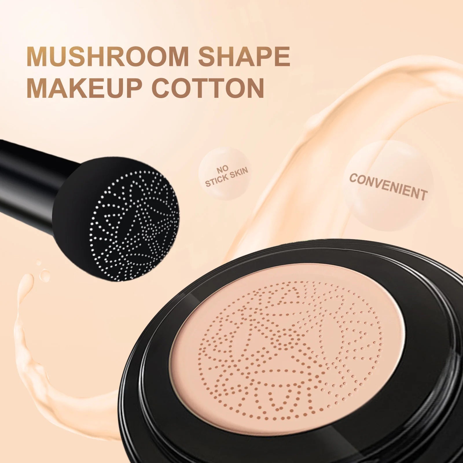 EELHOE Mushroom Head Air Cushion BB Cream – Full Coverage Base Air Cushion Foundation Oasis Select