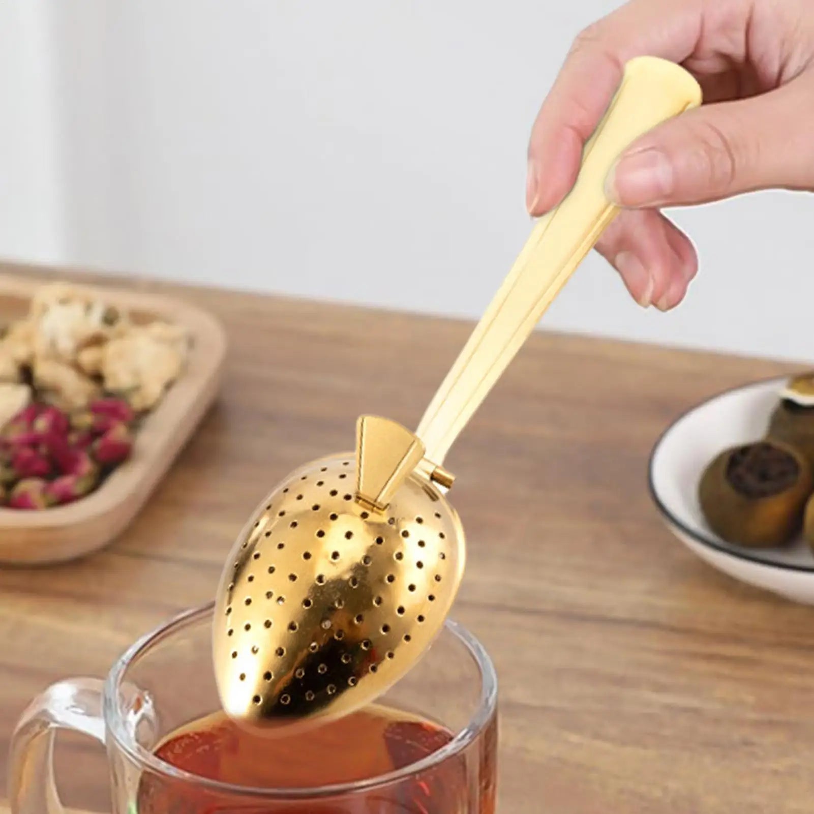 1PC Stainless Steel Tea Infuser Sieve Tools For Spices Bag Infusor Ball Tea Filter Maker Brewing Services Teaware Tea Strainer Oasis Select