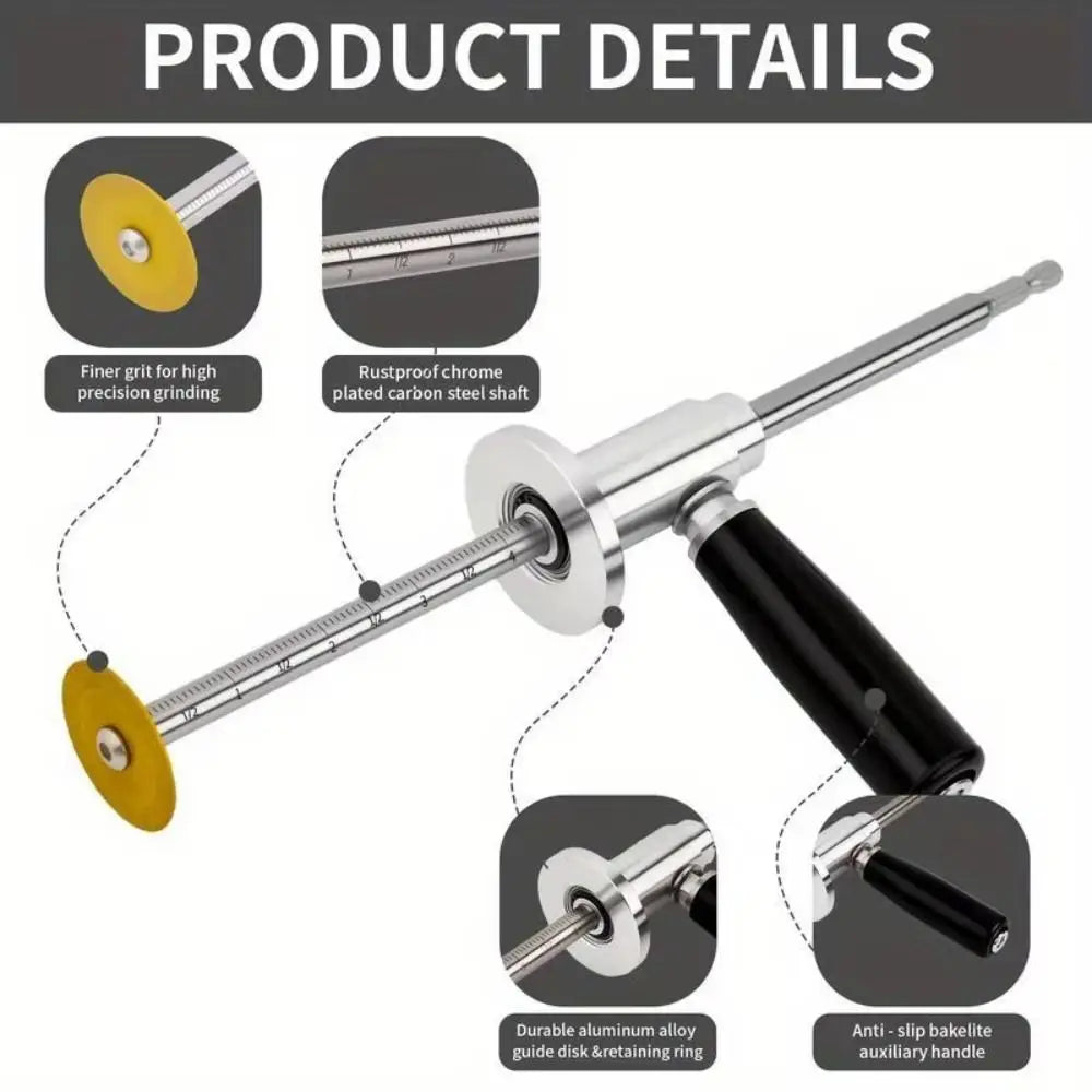 Diamond Grit PVC Internal Pipe Cutter | 5 Blades, Adjustable Depth