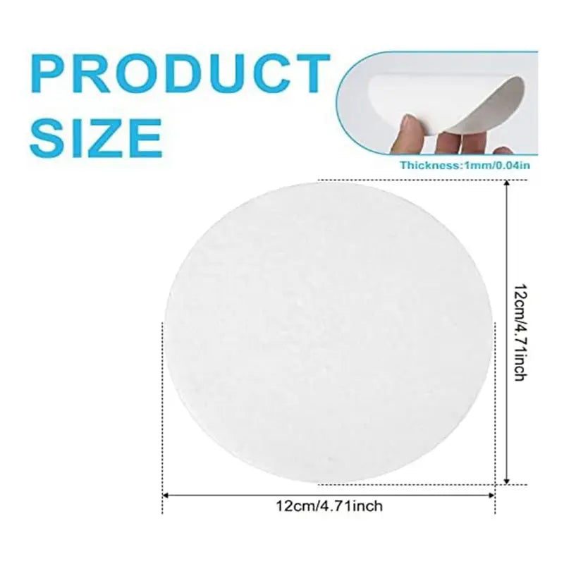 LIKE WISH 100Pcs Microwave Kiln Paper Round, 4.7Inch High Temperature For DIY Glass Fusing Crafts Oasis Select