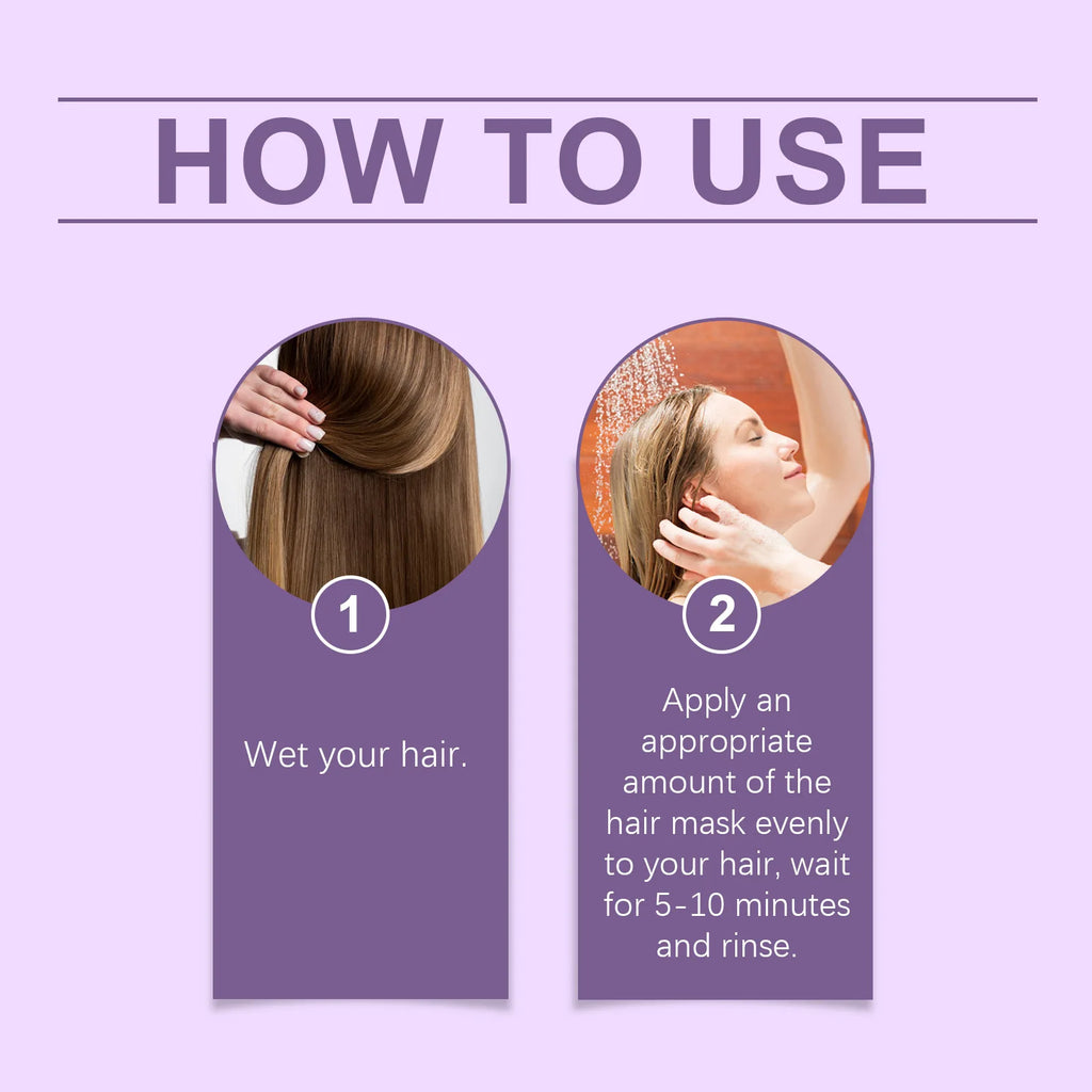 HOEGOA Purple Hair Mask – Anti-Brass Toner for Blonde & Silver Purple Toning Hair Mask Oasis Select