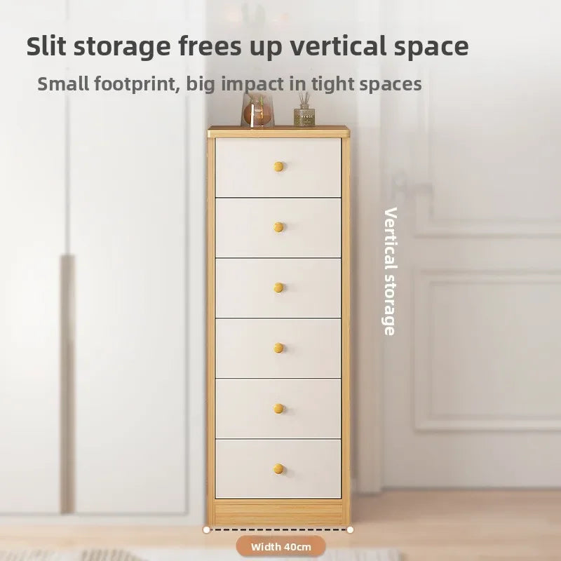 Multi-functional Household Goods Narrow Chest, Wall Storage Rack, Multi-layer Corner Cabinet With Drawers Oasis Select