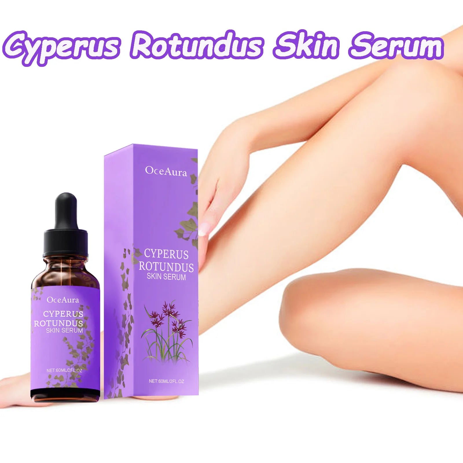 OceAura Cyperus Rotundus Hair Inhibitor Serum 60ml Hair Inhibitor Serum Oasis Select
