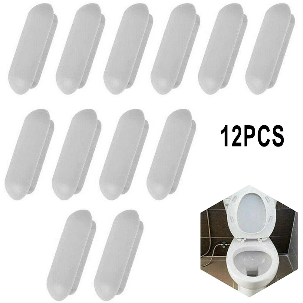 12pcs Toilet Lid Cushion- Toilet Seat Cushion-Pads Cover Shock-proof Buffers Bumpers Bathroom Accessories Parts Oasis Select Seat cushion