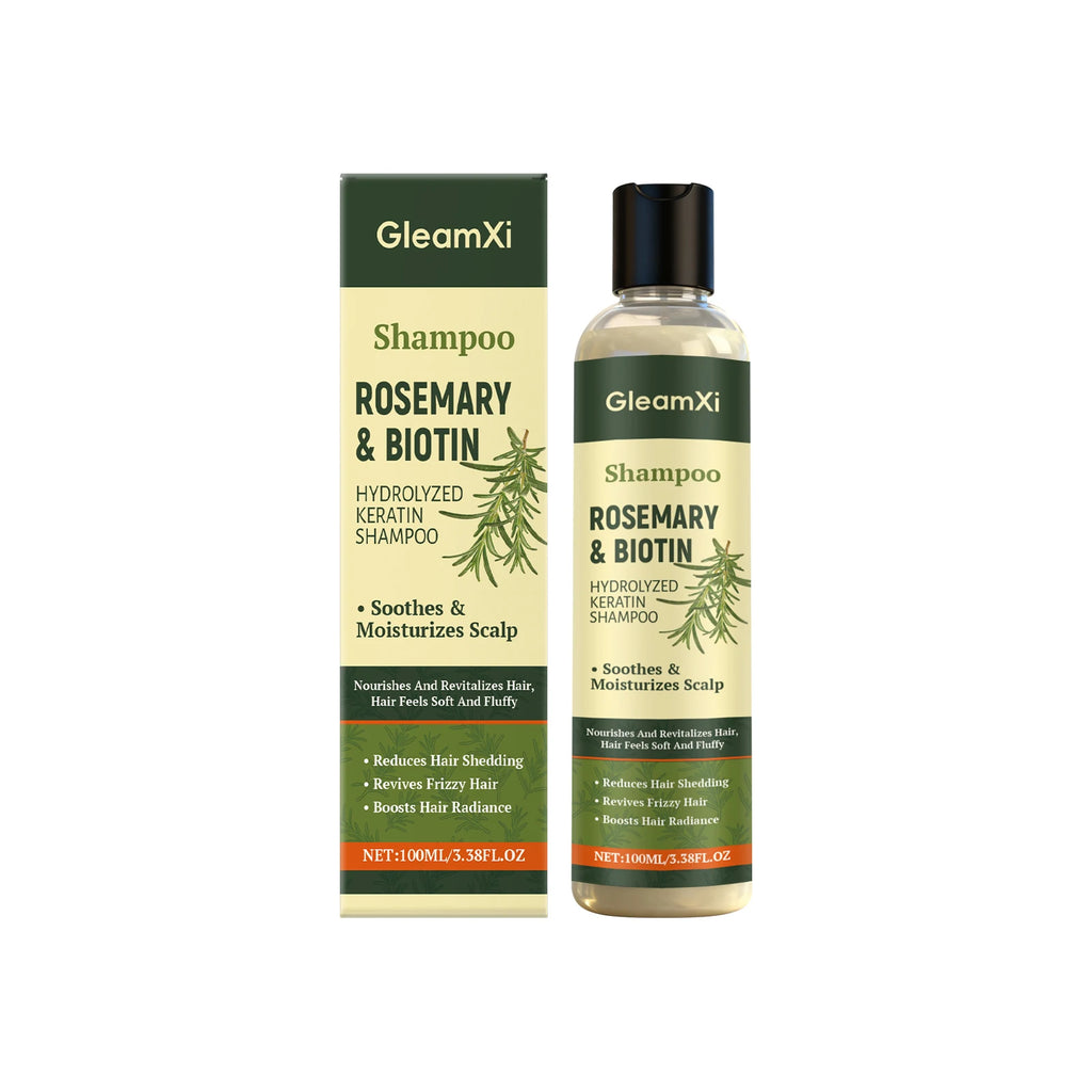 Gleamxi Rosemary Biotin Shampoo – Hair Growth & Anti Hair Loss Hair Growth Shampoo Oasis Select 100ml boxed