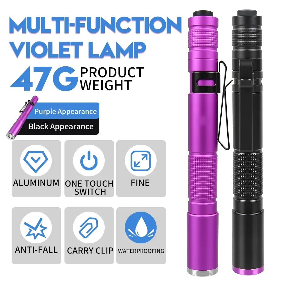 395nm UV Flashlight – Pet Stain & Fluorescent Detector Torch