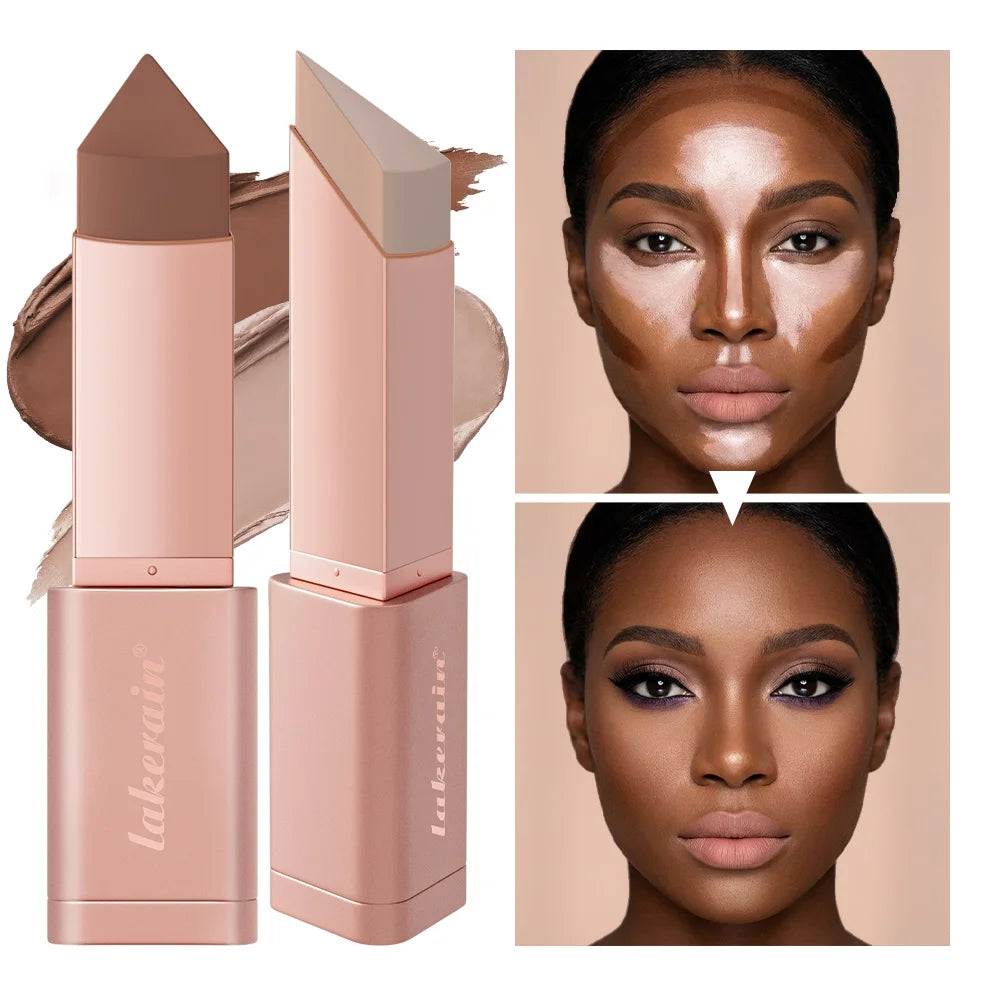 Contour Stick Bronzing Cream Bronzer Stick Contouring Instant Highlights Dark Circles Face Contour Facial Foundation Makeup Oasis Select