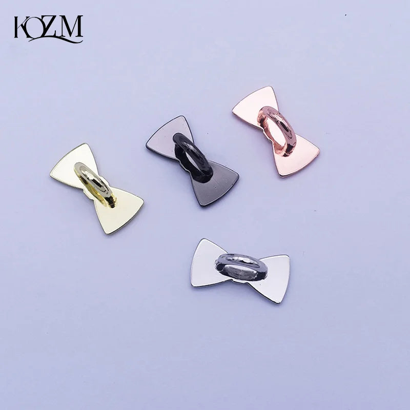 Metal Star Moon Bow Phone Charm Holder & Finger Ring Stand 2/4pc