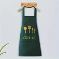 Versatile and Durable PVC Cooking Apron - Adjustable, for Kitchen, Coffee Bar, Restaurant Perfect for Home Cooking Oasis Select green