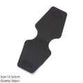 50pcs/Lot Self Adhesive Necklaces Display Label Cards Foldable Cardboard Blank Tag for DIY Headband Bracelets Jewelry Packing Oasis Select Black