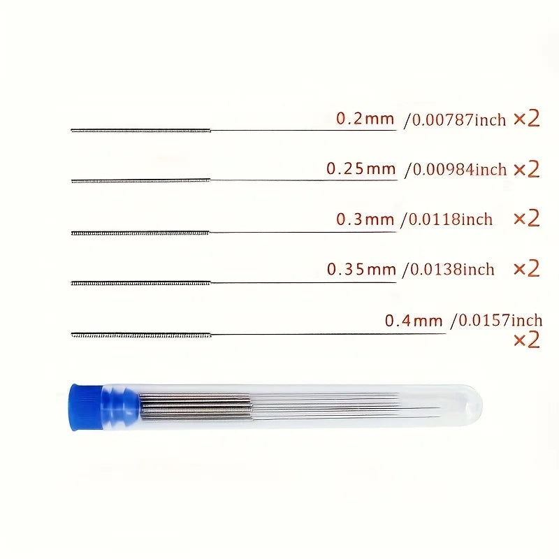 10pcs Cleaning Nozzle Tool Kit - Windshield Wiper, 3D Printer Head, Gas Stove Vent, Showerhead Needle Tube Brush Oasis Select 10pcs