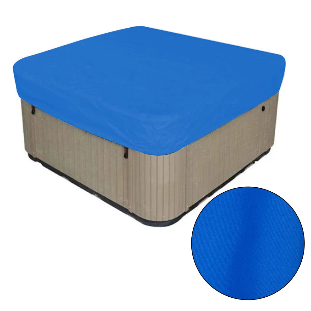 1pc Square Pool Dust Cover Multiple Sizes SPA Bath Pool Waterproof Sunproof Snow-proof Protection Cover Outdoor Pool Accessories Oasis Select