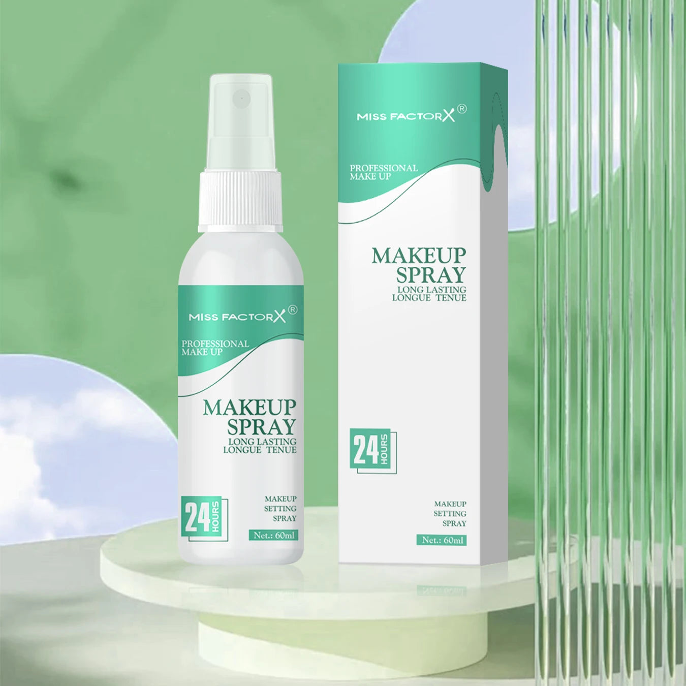 Waterproof Makeup Spray Face Set Lasting Award winning Makeup Spray Anti-smudge and Makeup Off Natural finish Oasis Select