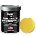 Shiny Black Tire Renovator, Tire Shine & Restorer for Tires, Plastic, Rubber, Vinyl, Long Lasting UV Protection, Prevents Drying Oasis Select tire wax 500g 500ml 1
