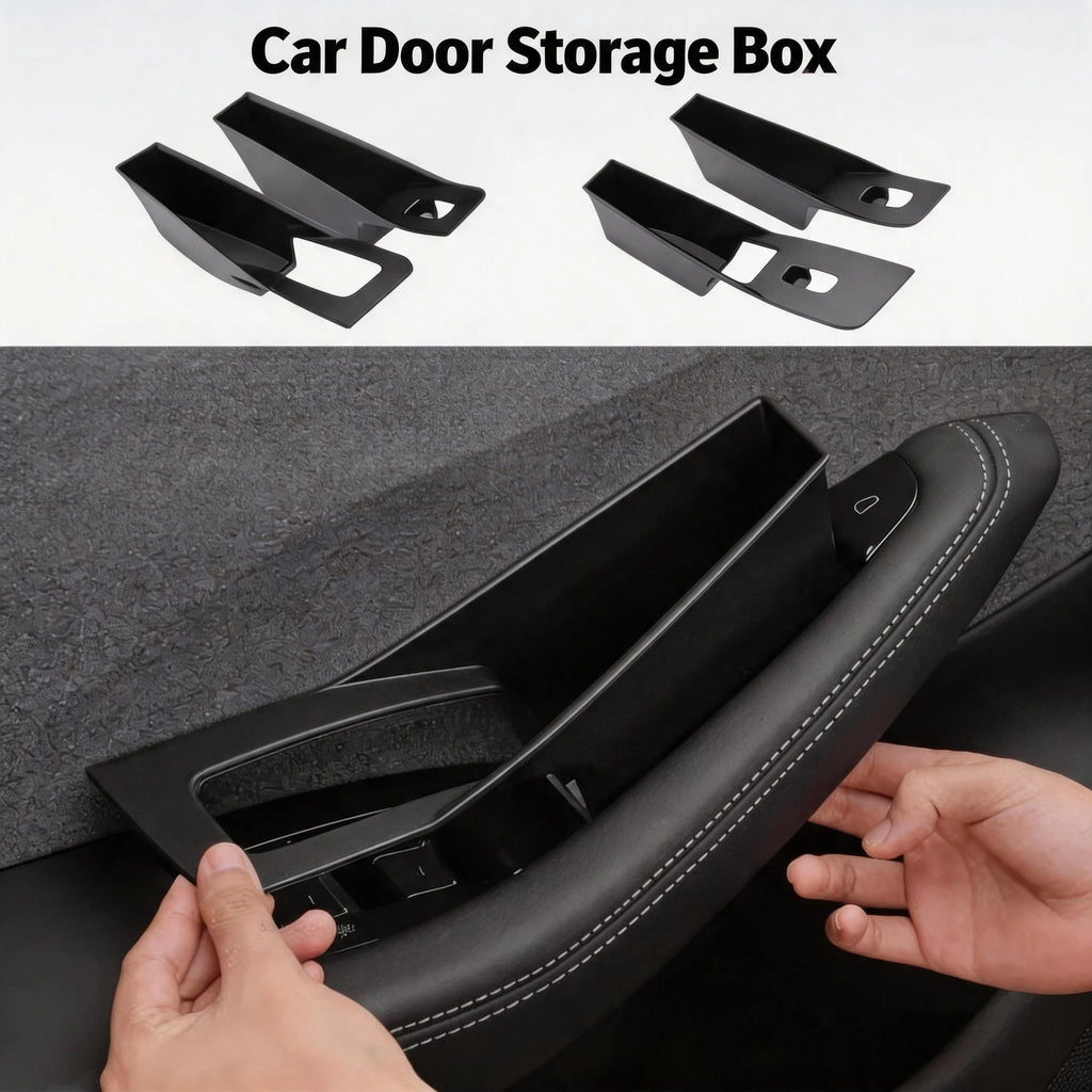 For Model Y/3/3+ Model Y Juniper 2025 Front Rear Car Door Storage Box Inner Handle All-inclusive Storage Box Car Accessories Oasis Select