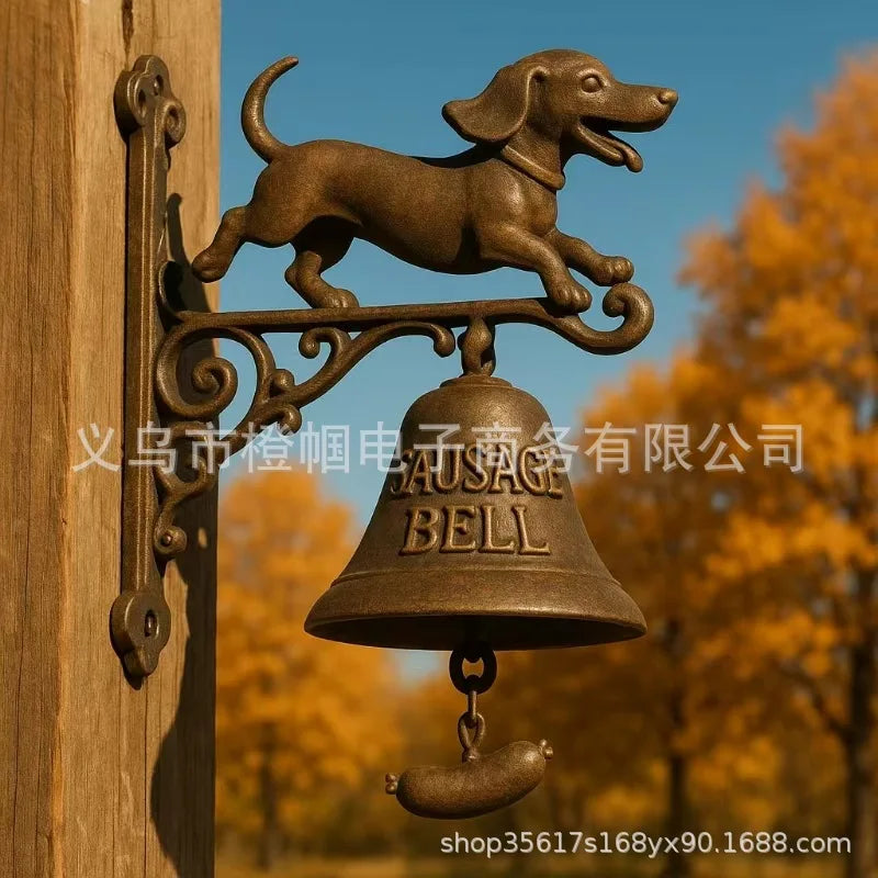 Basset Hound Welcome Doorbell Animal Series Welcome Doorbell decorative figurines Oasis Select sausage