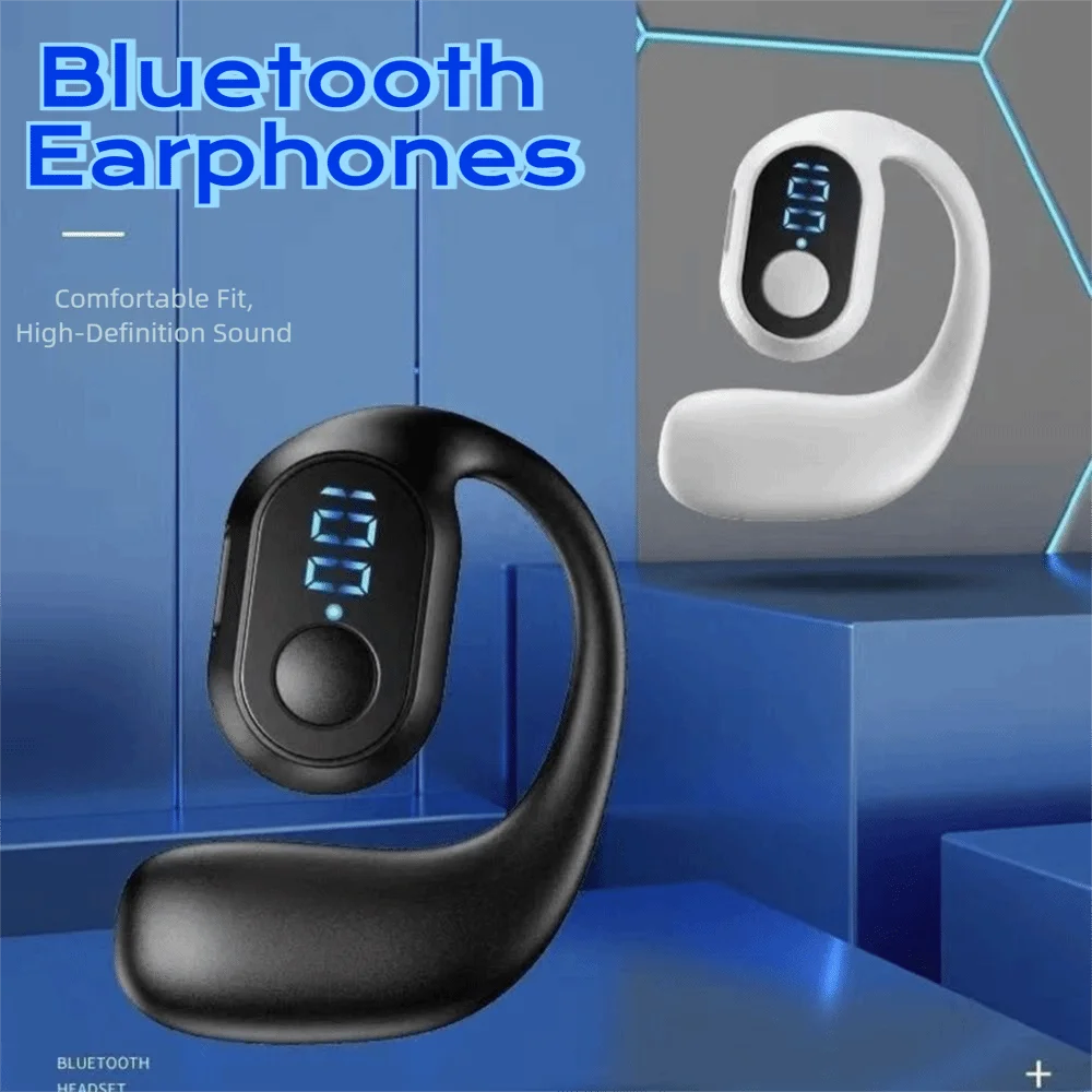 Ear Hook Wireless Earphones Bluetooth 5.3 Mini Handsfree Waterproof Sport Music Headset Single Earbuds OWS Headphone HiFi Music Oasis Select