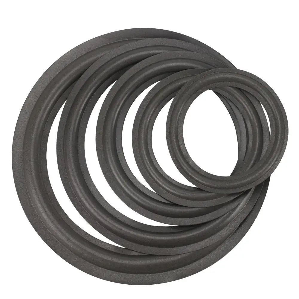 Black Speaker Rubber Repair Folding Edge Ring Subwoofer Speaker Repair Accessories DIY 5 INCH 6.5INCH 8 INCH 10 12 INCH Oasis Select