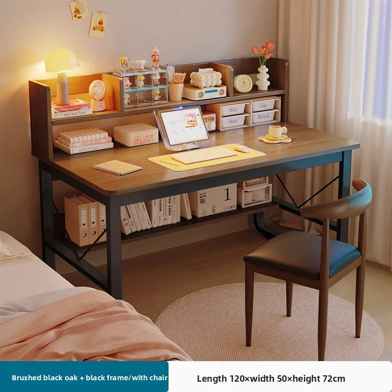 Desk bookshelf integrated student writing desk simple office desk and chair combination computer desk Oasis Select