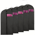 5-Pack Clothes Dust Cover Wardrobe Storage Bag Clothes Dust Bag Mink down Jacket Coat Storage Hanging Dust Cover Oasis Select 5pcs M
