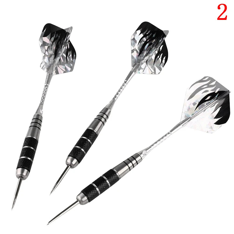 3 Pieces In A Pack 22g Anti-fall Needles Full Metal Darts Set Safety Video Game Darts Indoor Soft Darts Steel Shaft Darts Oasis Select B